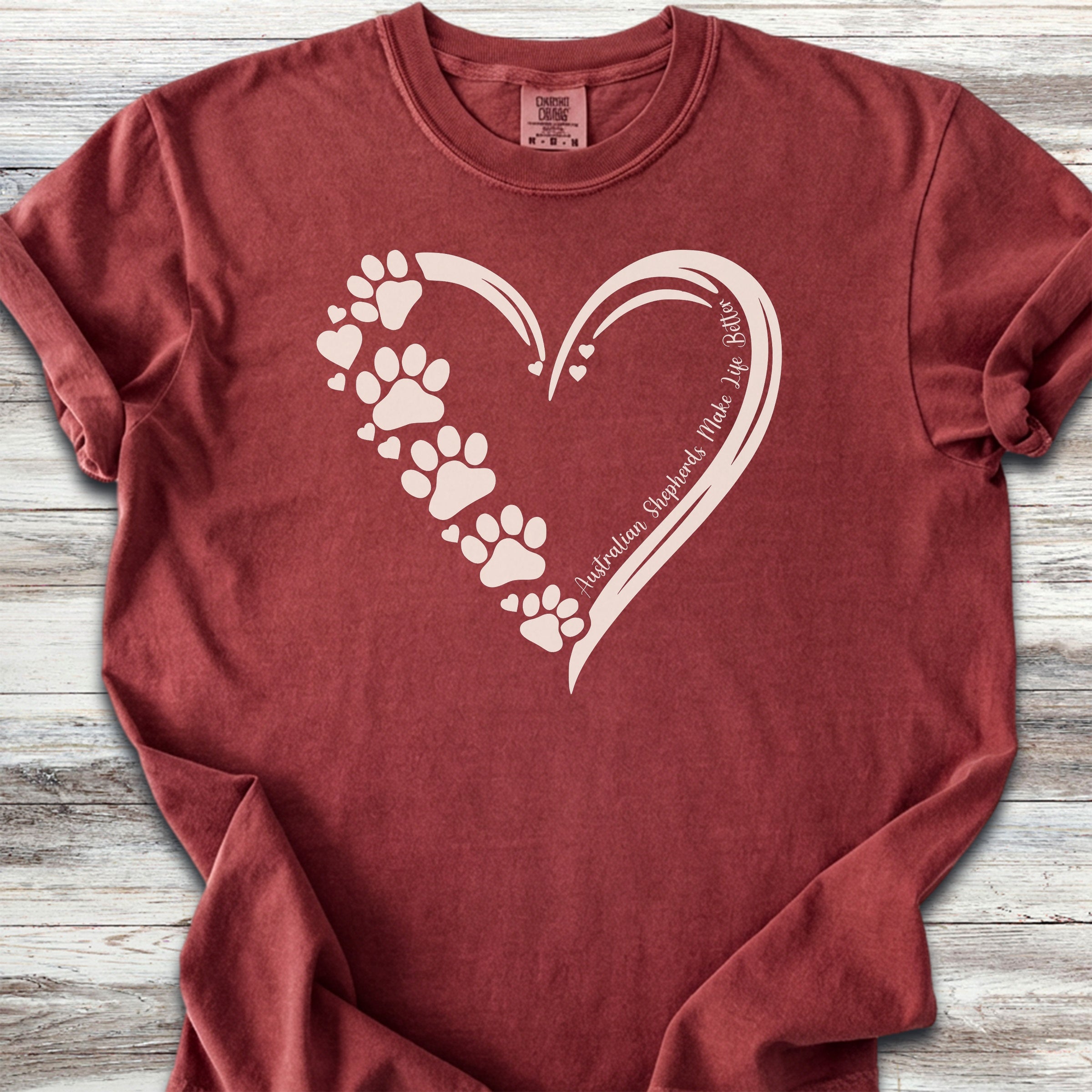 Australian Shepherd Loyal Heart - Brick