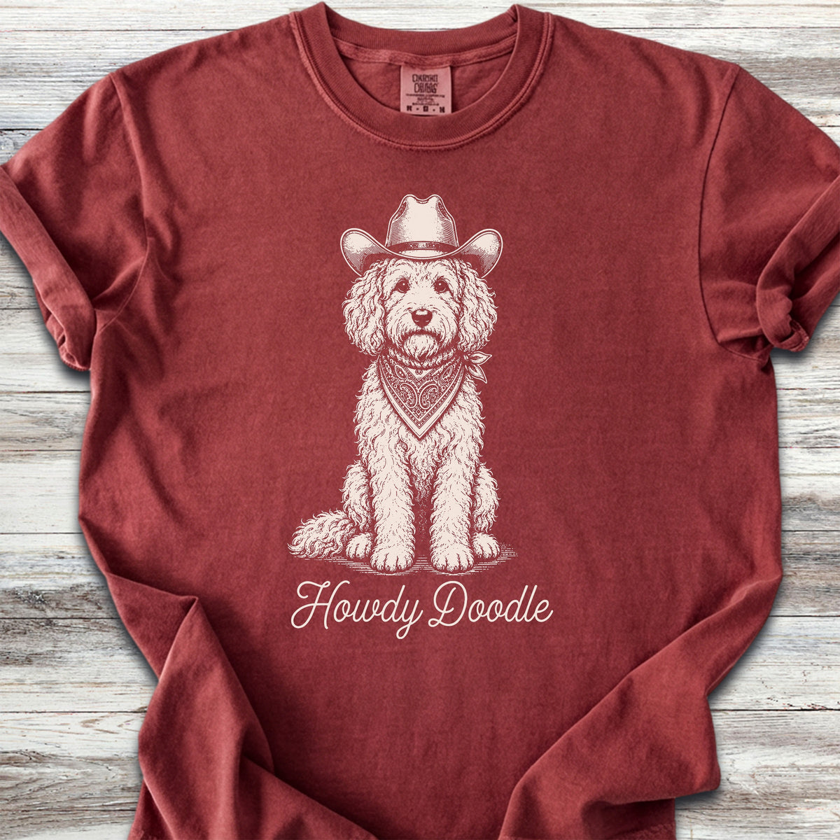 Goldendoodle Howdy Doodle - Brick