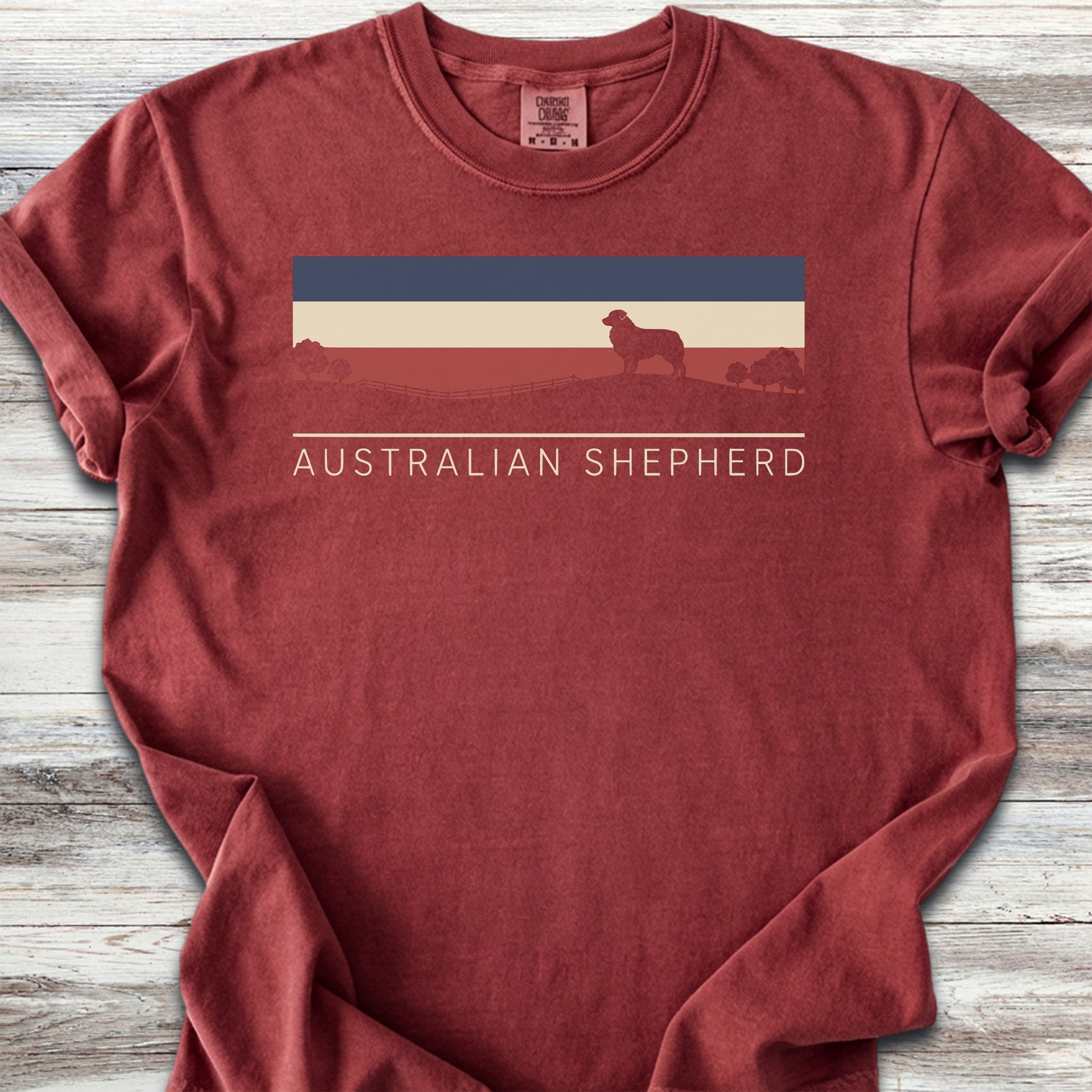 Australian Shepherd USA Sunset - Brick
