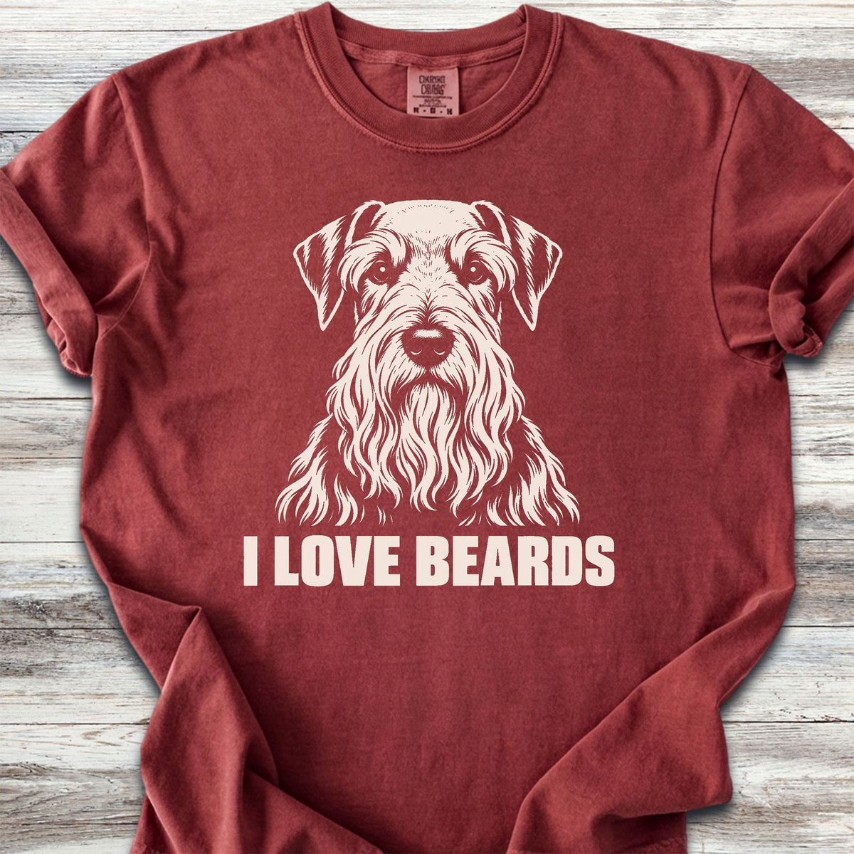 Cesky Terrier I Love Beards - Brick