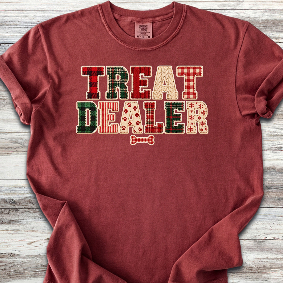 Treat Dealer Holiday Faux Patchwork - Brick