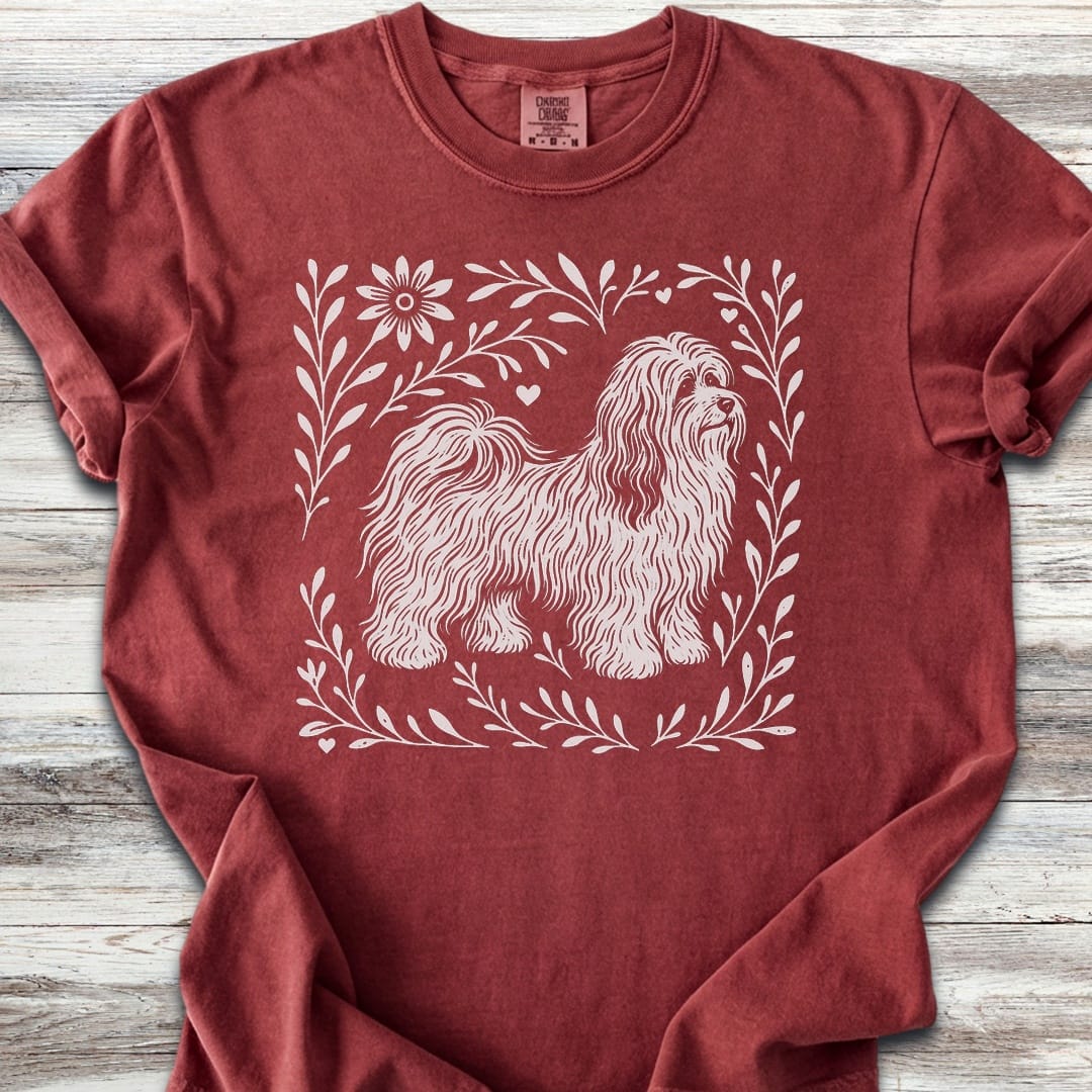 Havanese Linocut - Brick