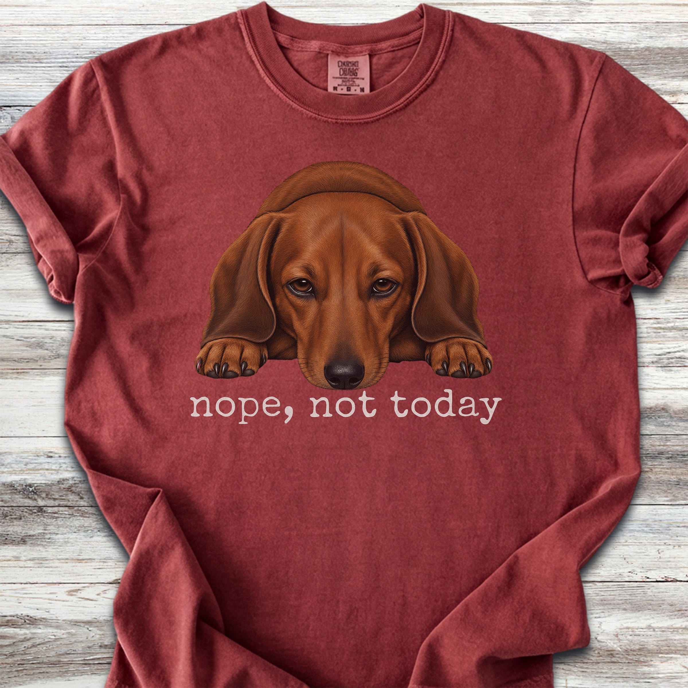 Dachshund Nope - Brick