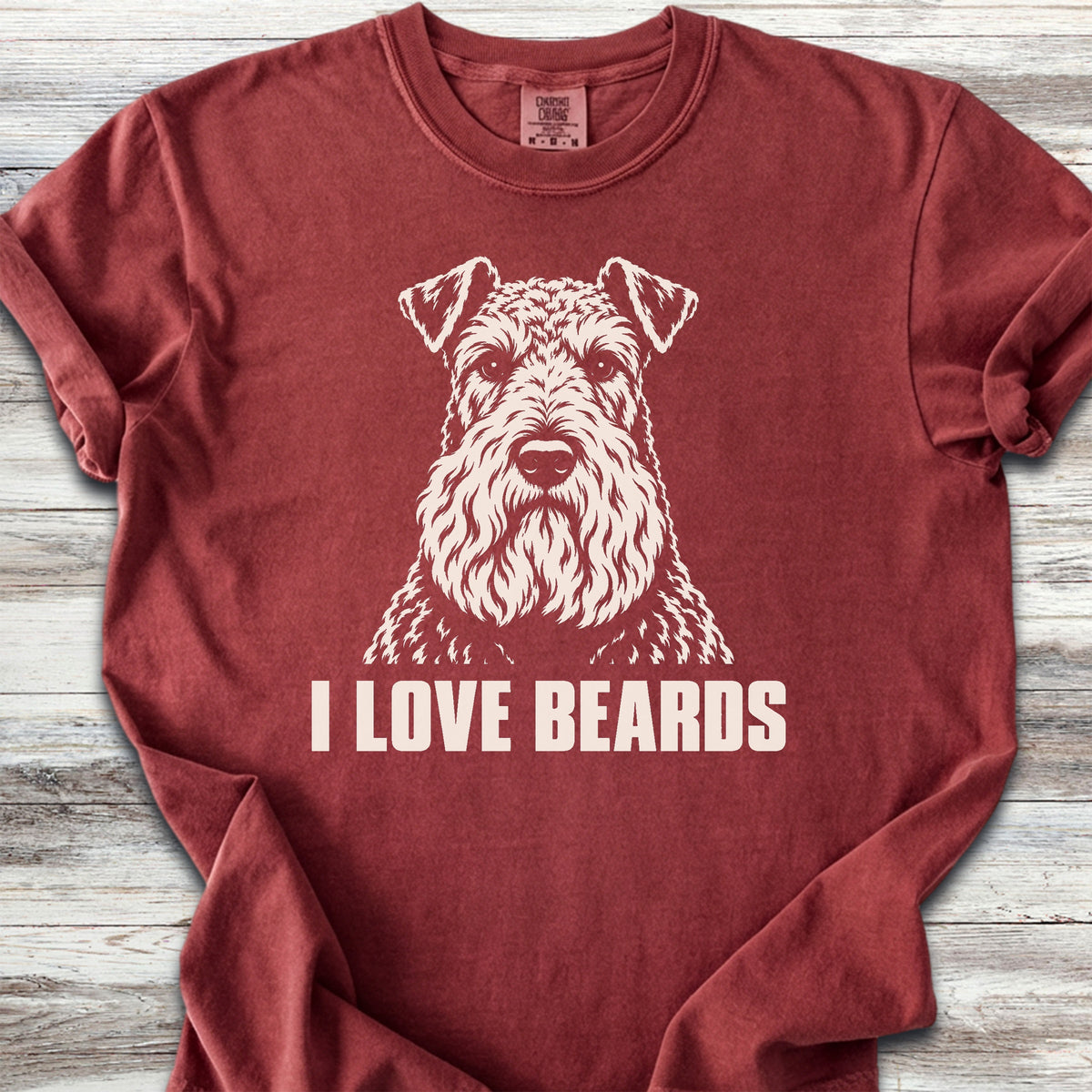 Kerry Blue I Love Beards - Brick