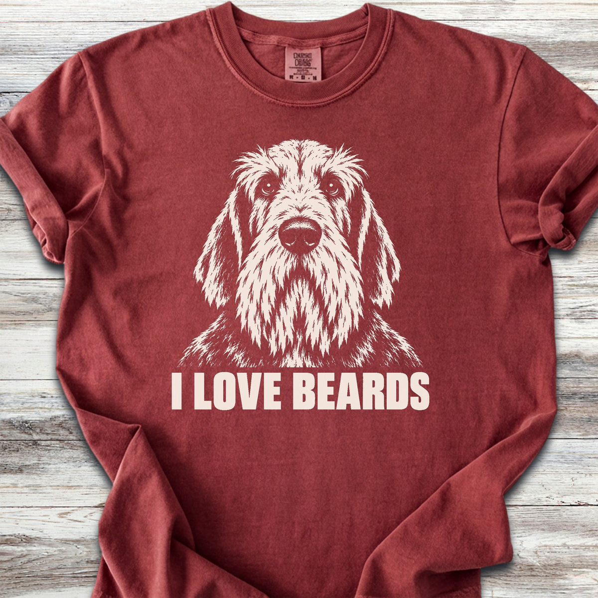 Spinone Italiano I Love Beards - Brick