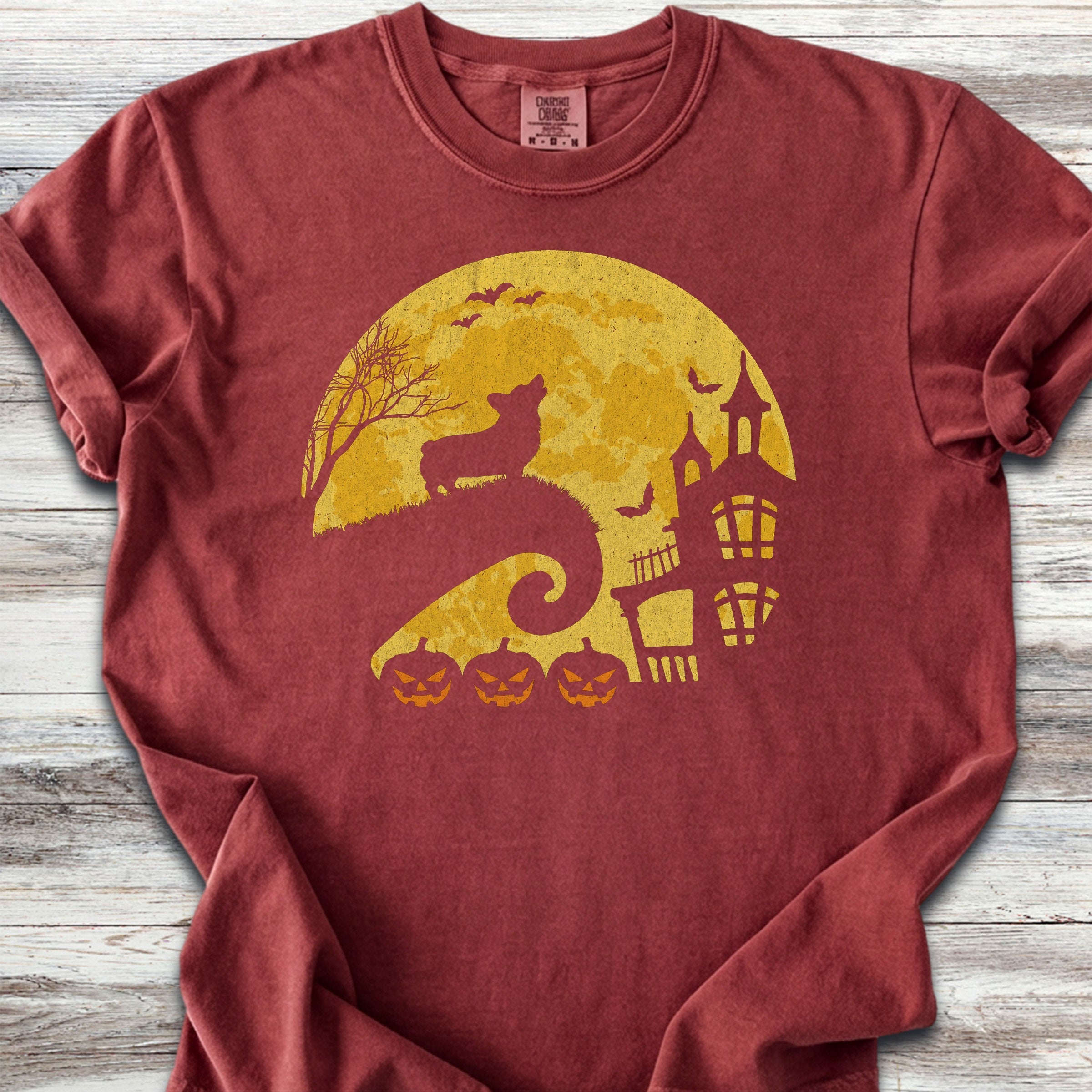 Corgi Halloween Moon - Brick