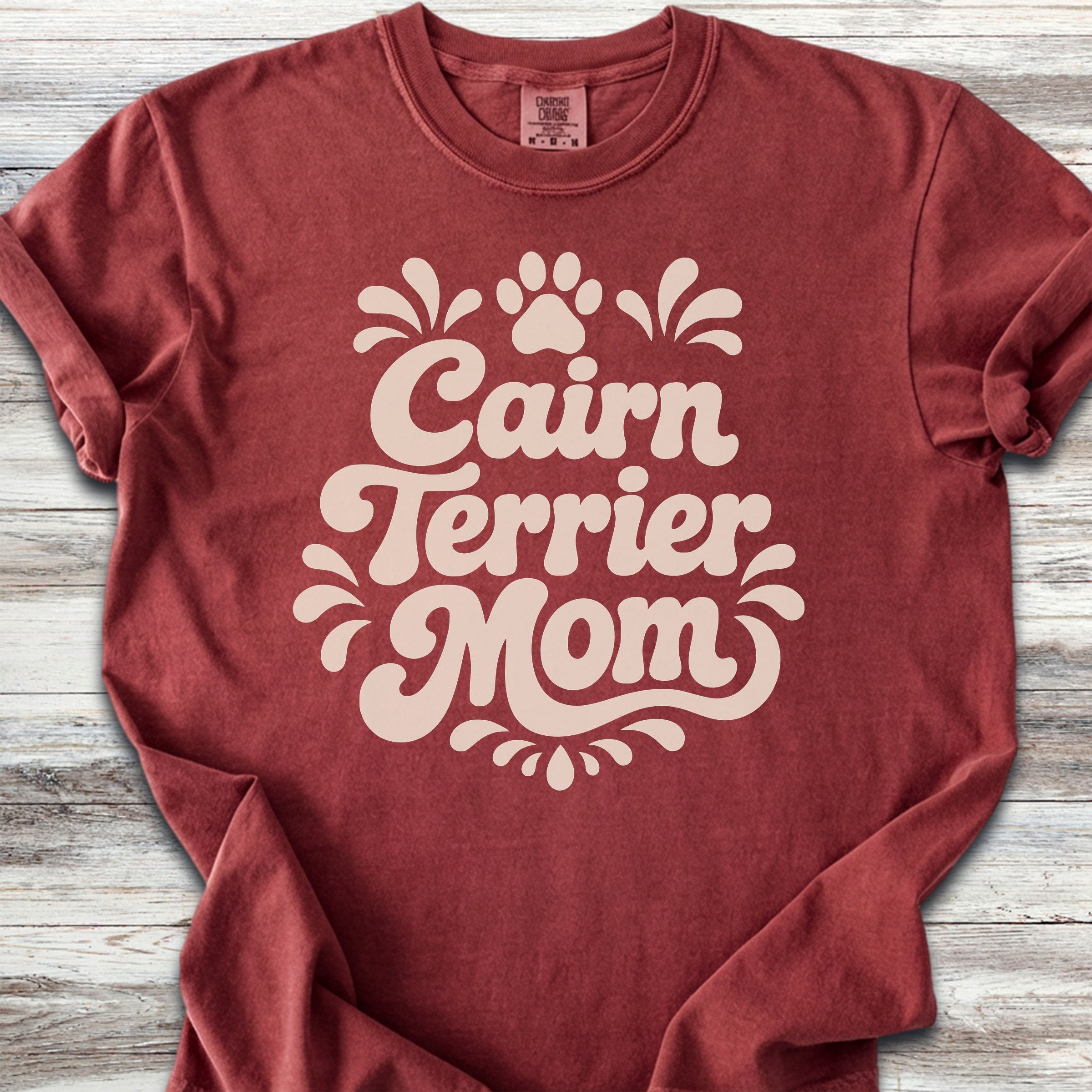 Cairn Terrier Groovy Mom - Brick