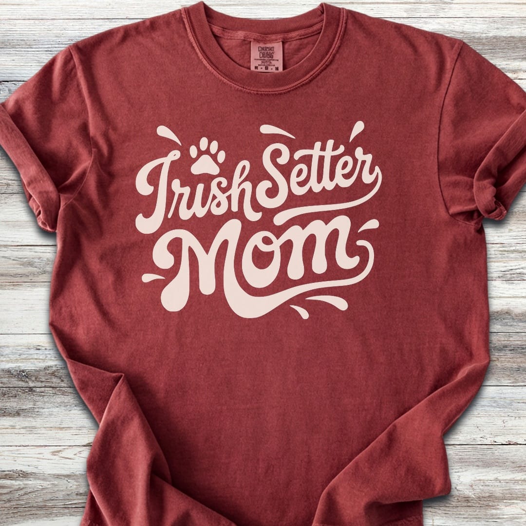 Irish Setter Groovy Mom - Brick