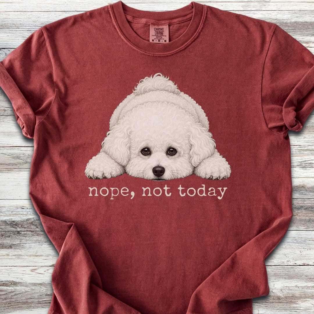 Bichon Frise Nope - Brick