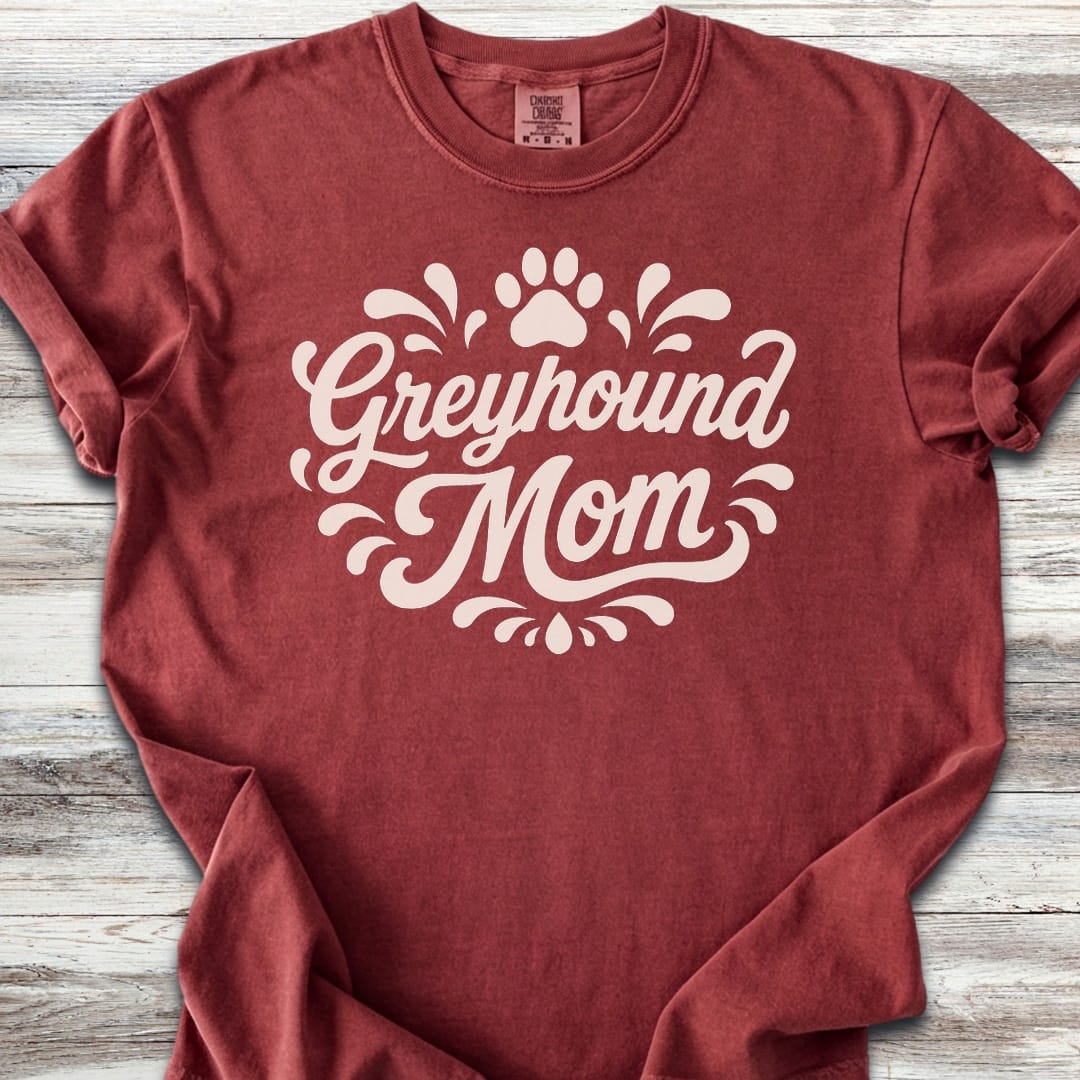 Greyhound Groovy Mom - Brick
