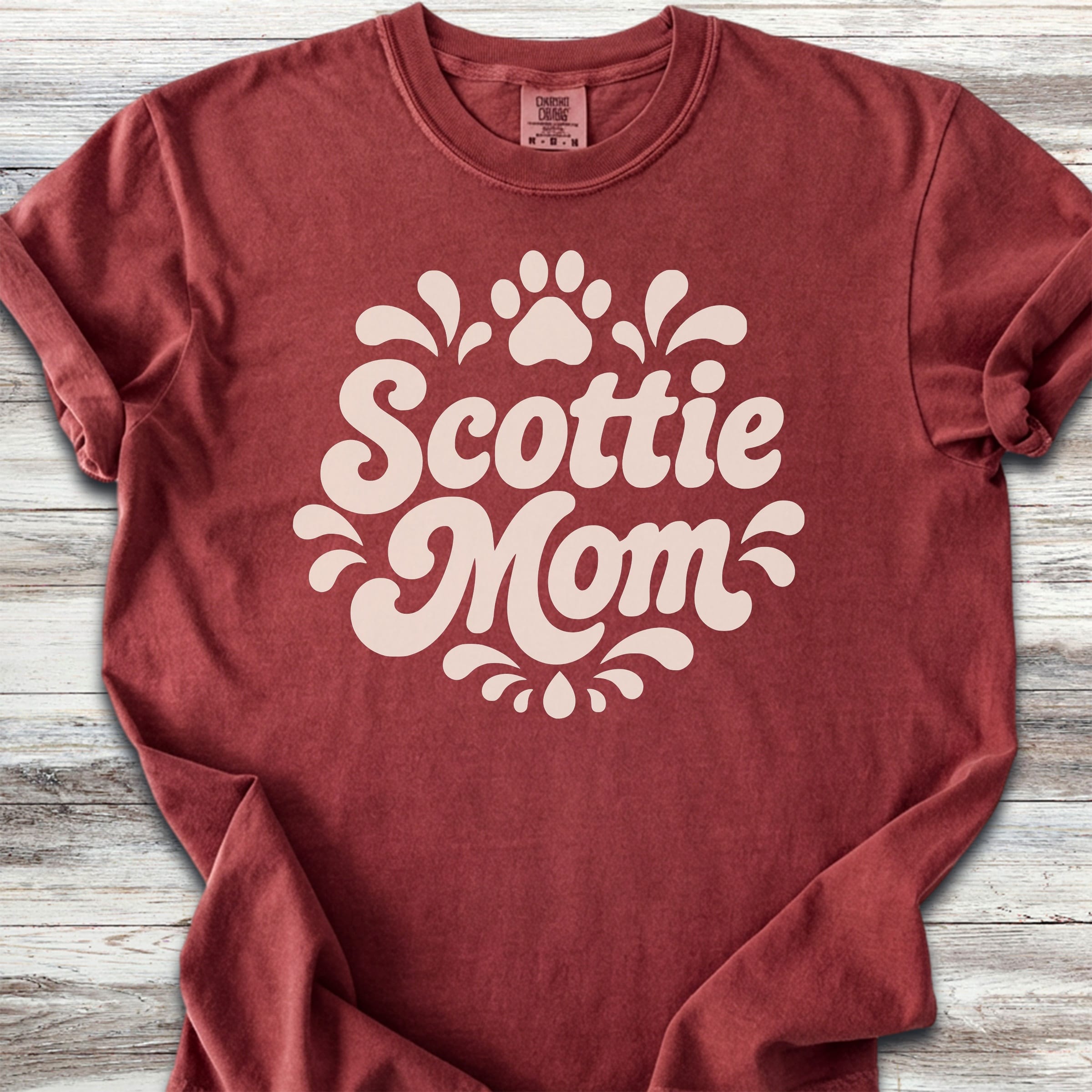Scottish Terrier Groovy Mom - Brick