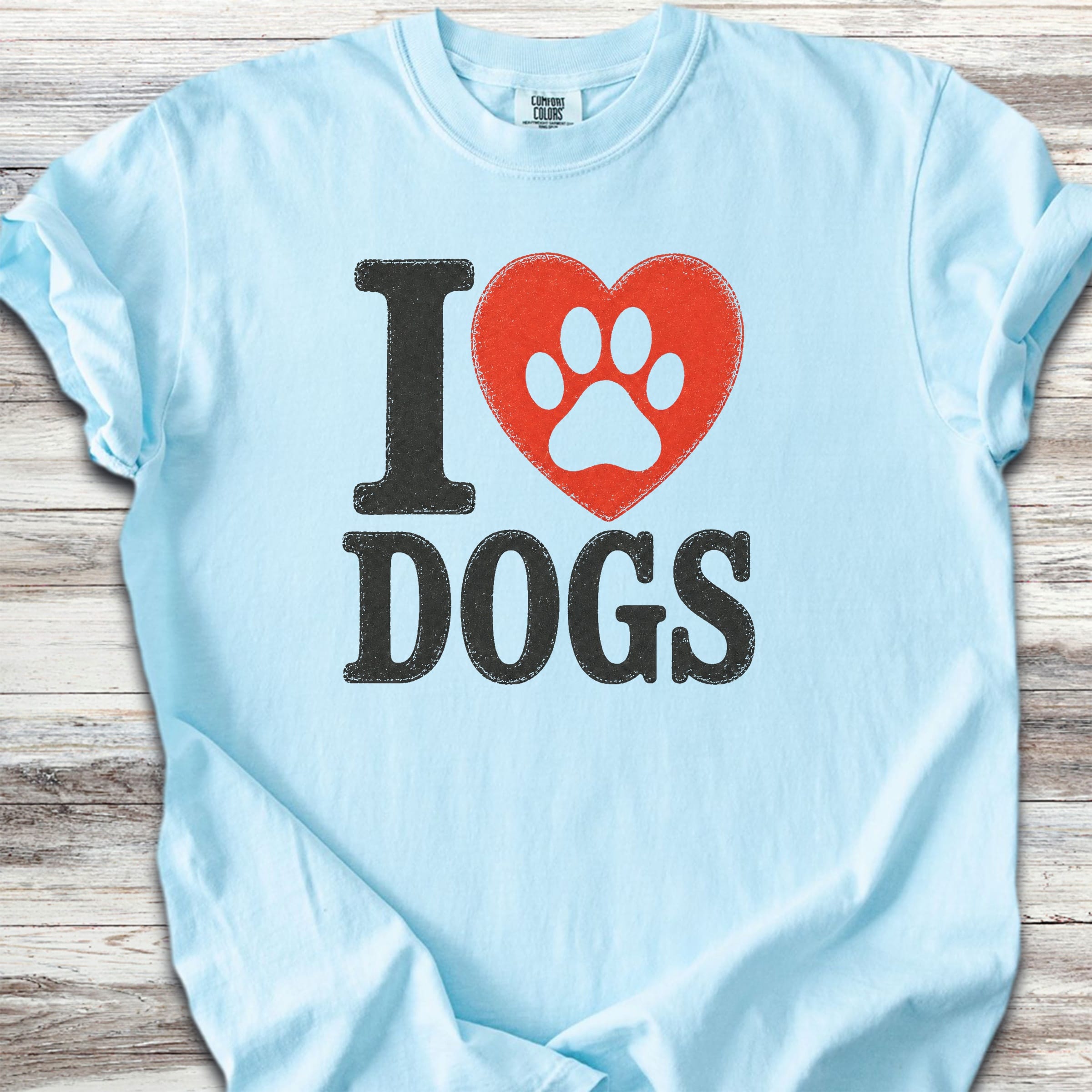 I Heart Dogs - Chambray