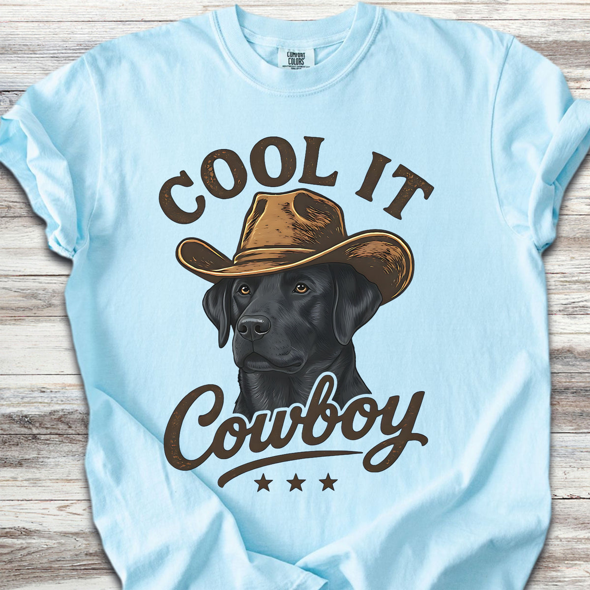 Labrador Retriever Black Cool It - Chambray