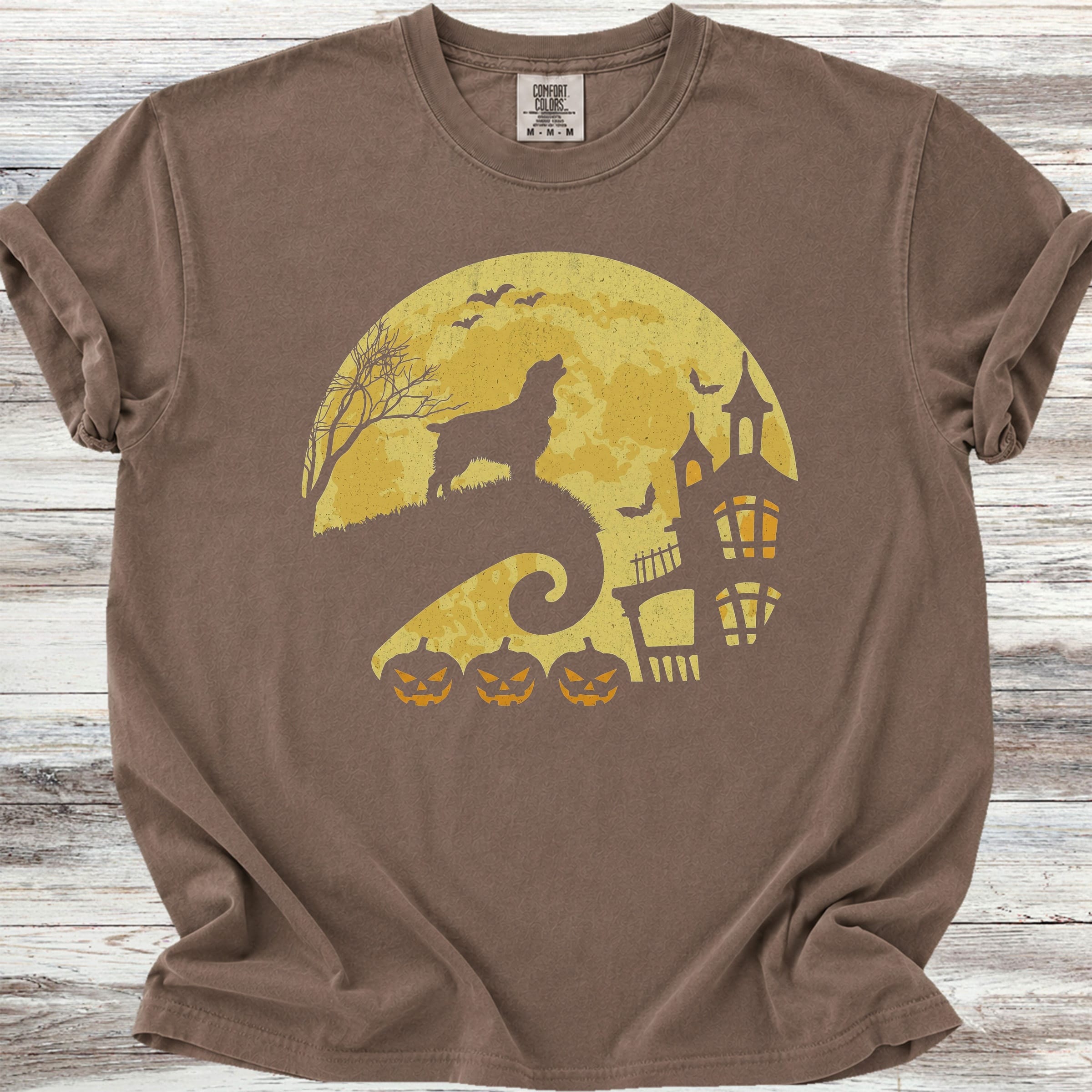 Springer Spaniel Halloween Moon - Espresso