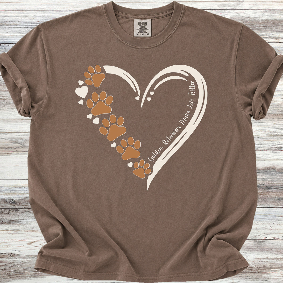 Golden Retriever Loyal Heart - Espresso