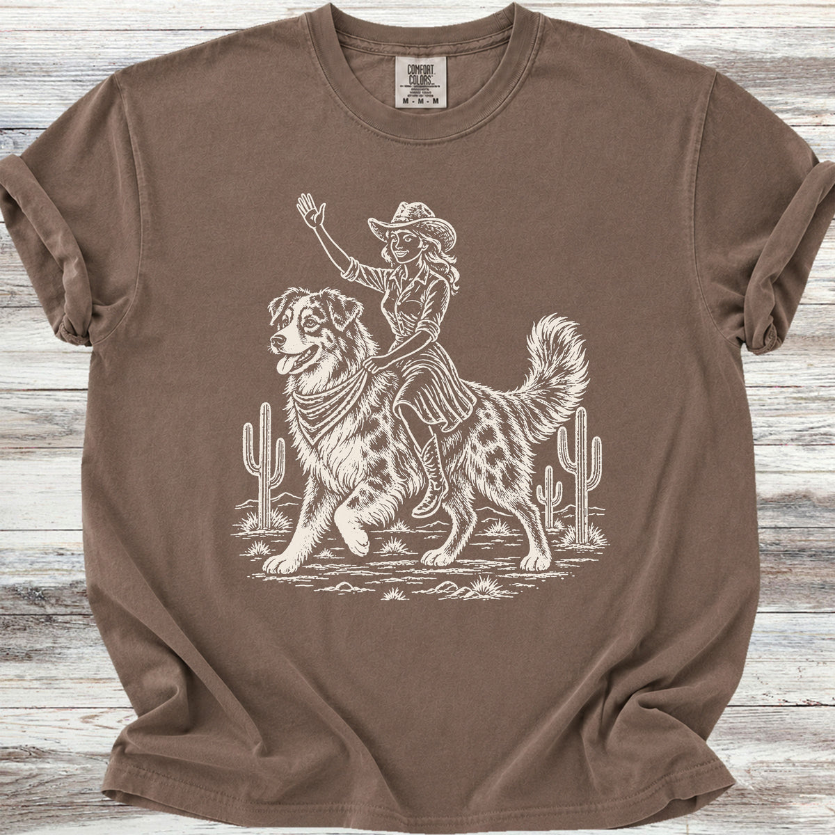 Australian Shepherd Cowgirl - Espresso