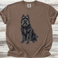 Bouvier Cropped Watercolor - Espresso