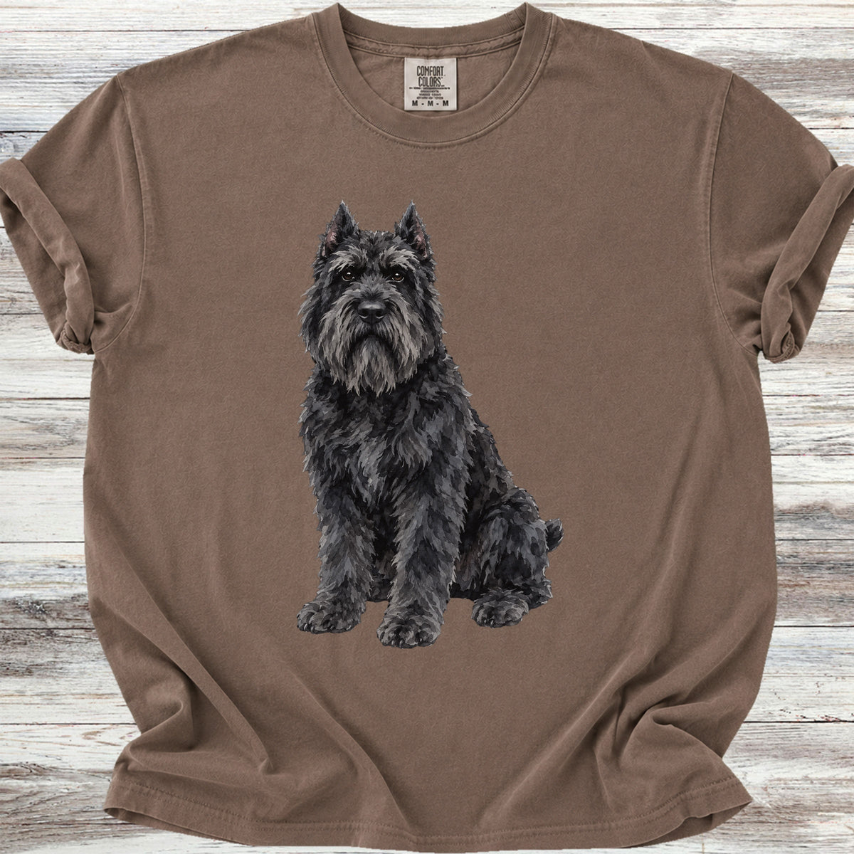 Bouvier Cropped Watercolor - Espresso