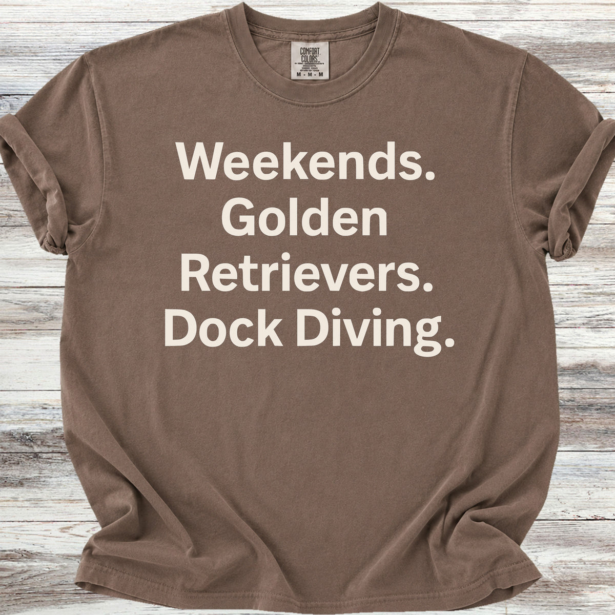 Golden Retriever Weekends Dock Diving - Espresso