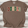 Doodle Holiday Faux Patchwork - Espresso