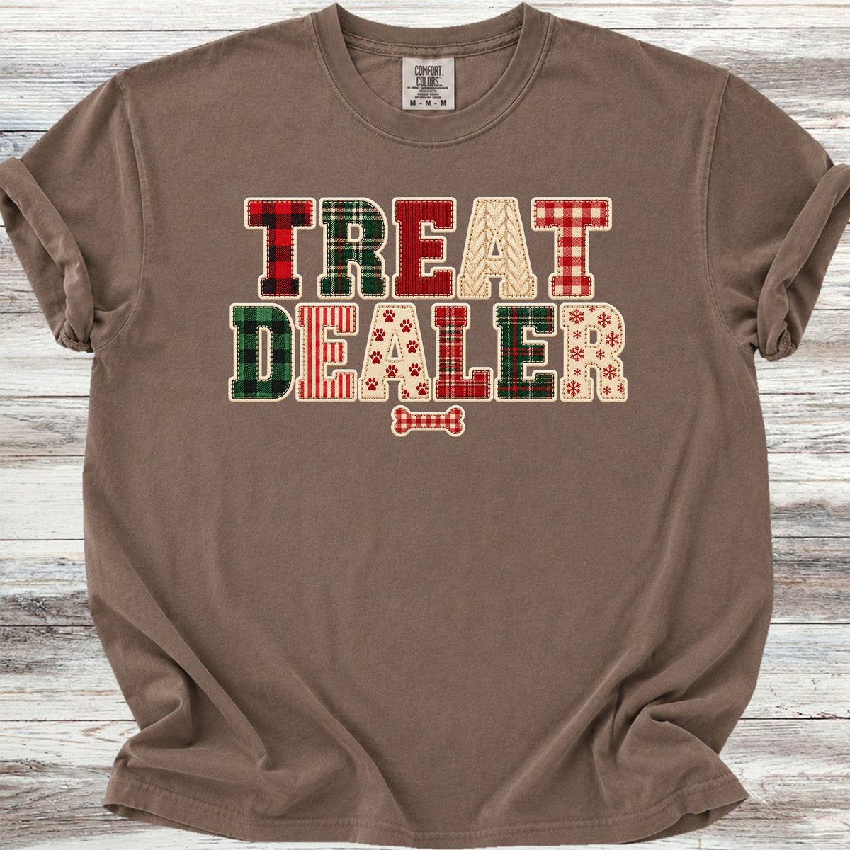 Treat Dealer Holiday Faux Patchwork - Espresso