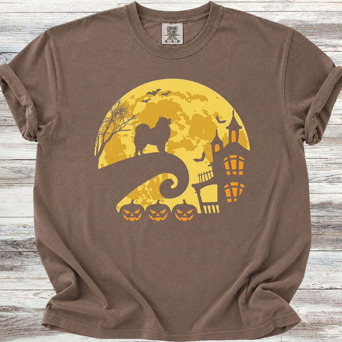 Samoyed Halloween Moon - Espresso
