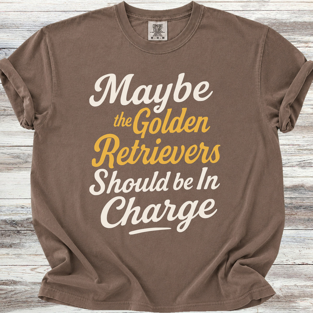 Golden Retriever In Charge - Espresso