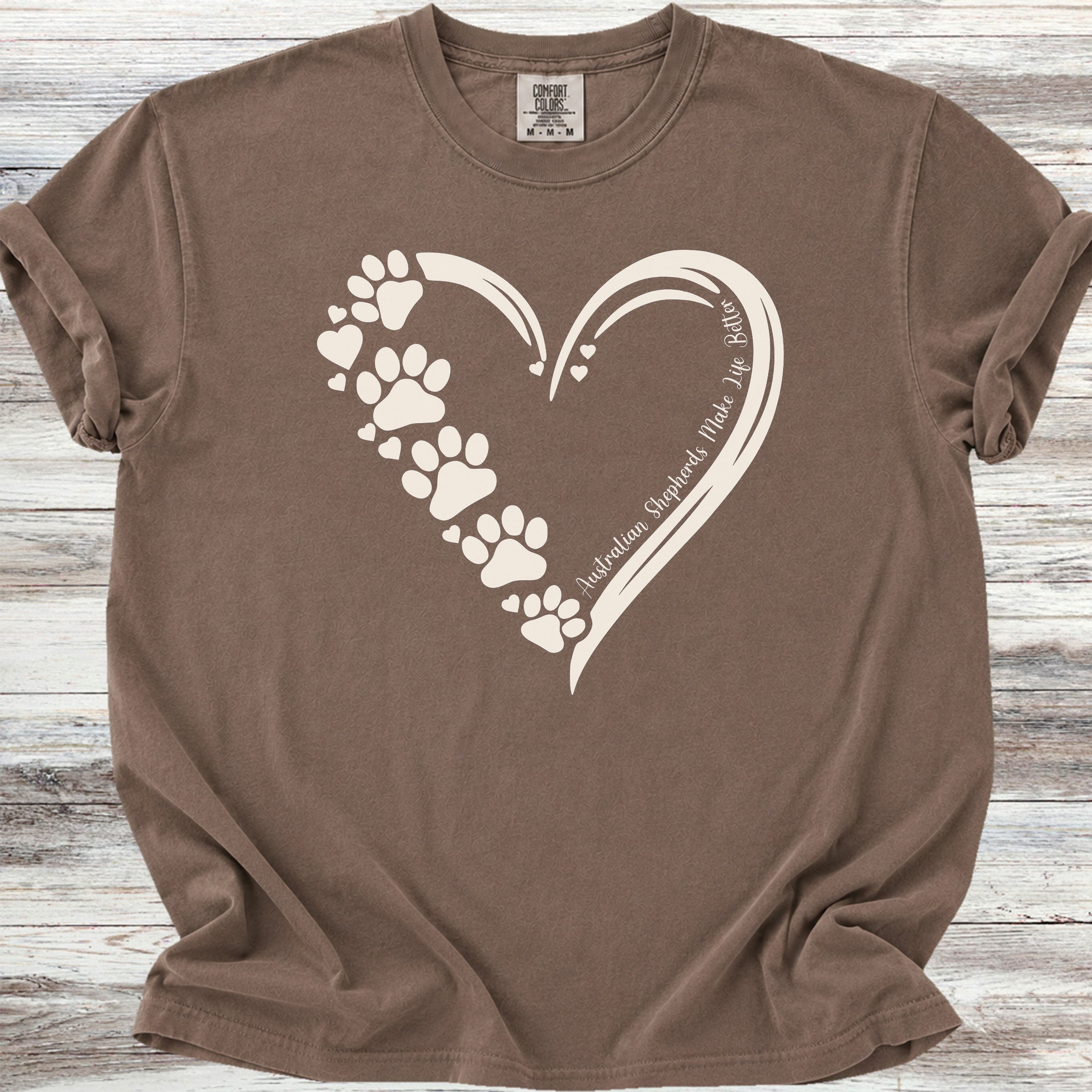 Australian Shepherd Loyal Heart - Espresso