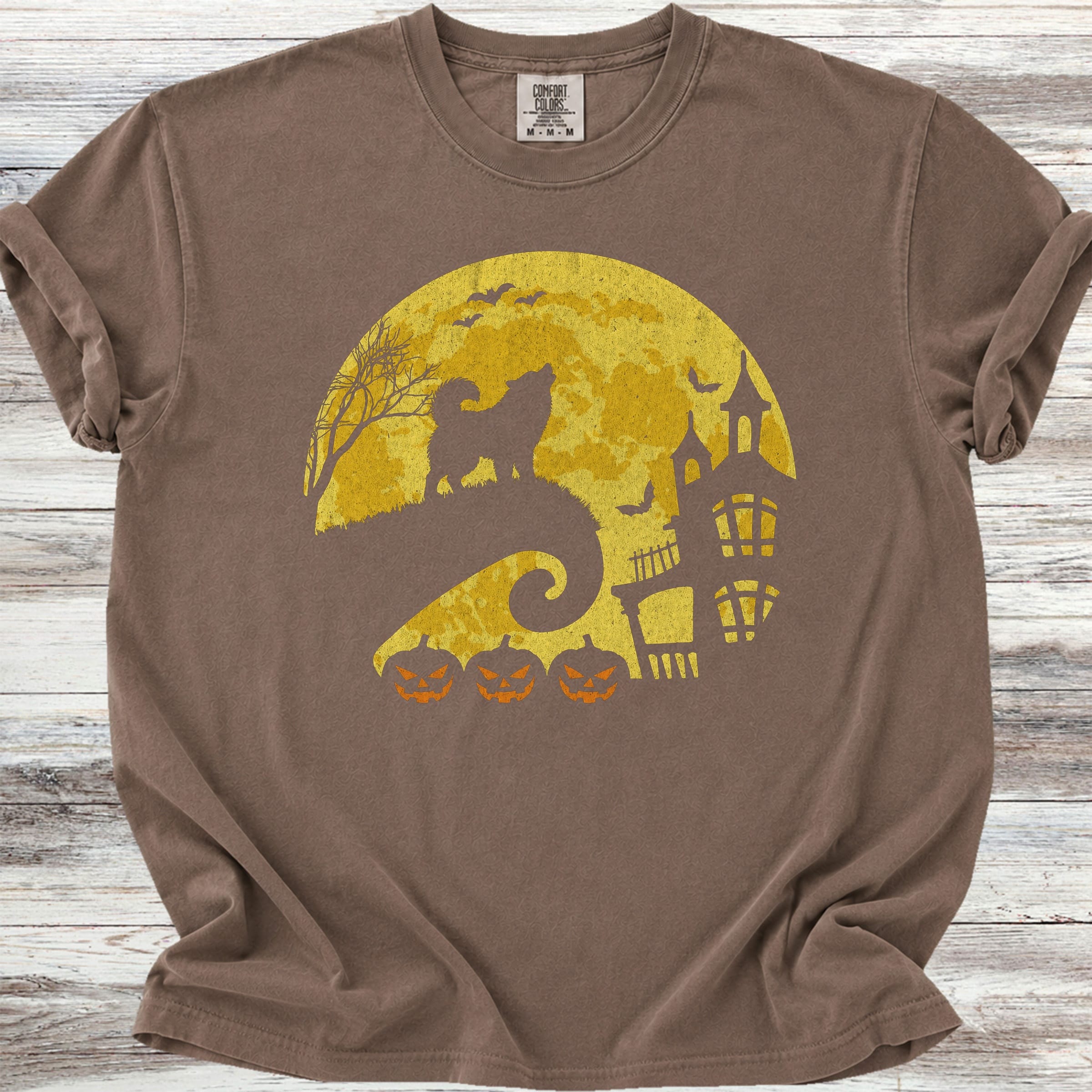 Alaskan Malamute Halloween Moon - Espresso