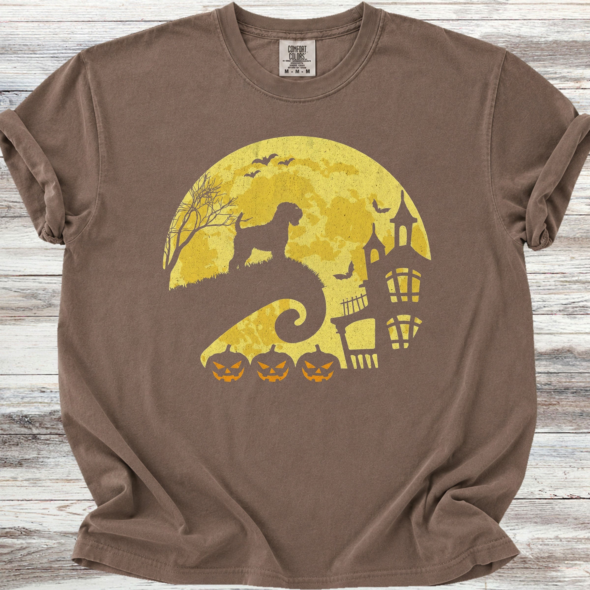 Wheaten Terrier Halloween Moon - Espresso