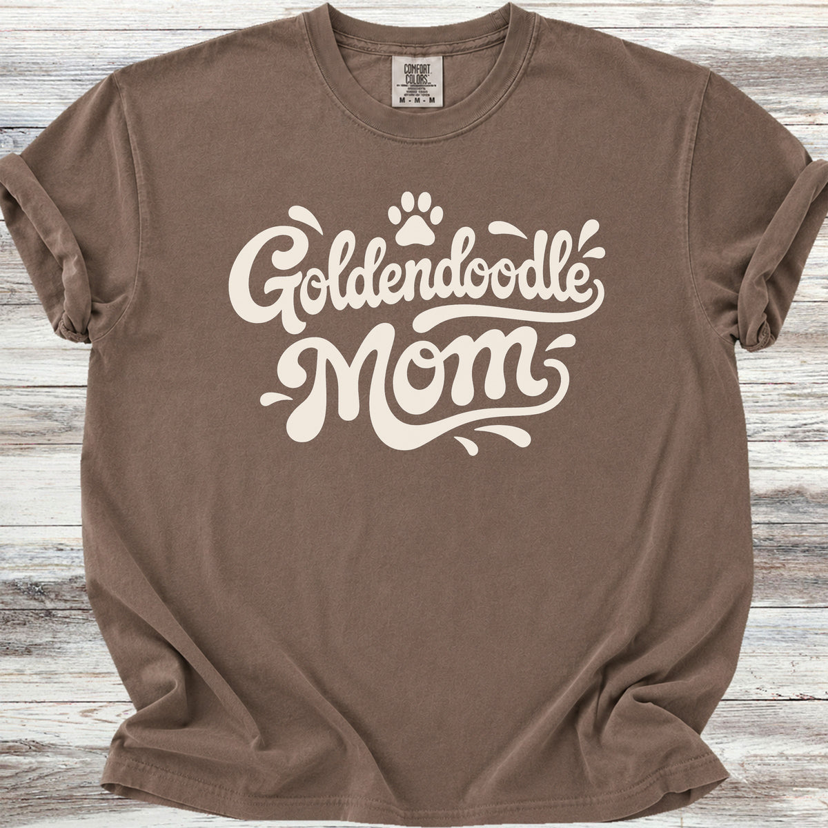Goldendoodle Groovy Mom - Espresso