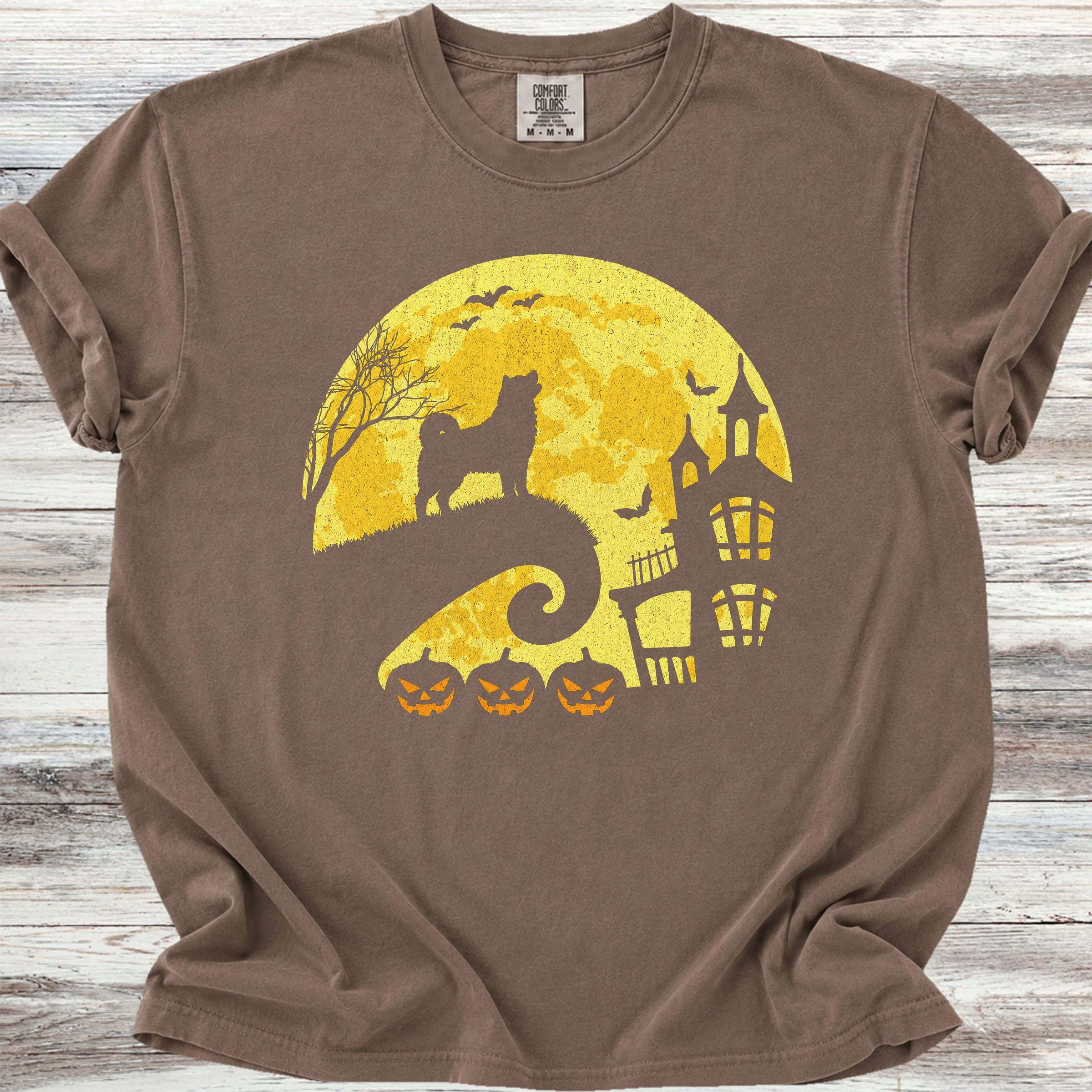 Akita Halloween Moon - Espresso