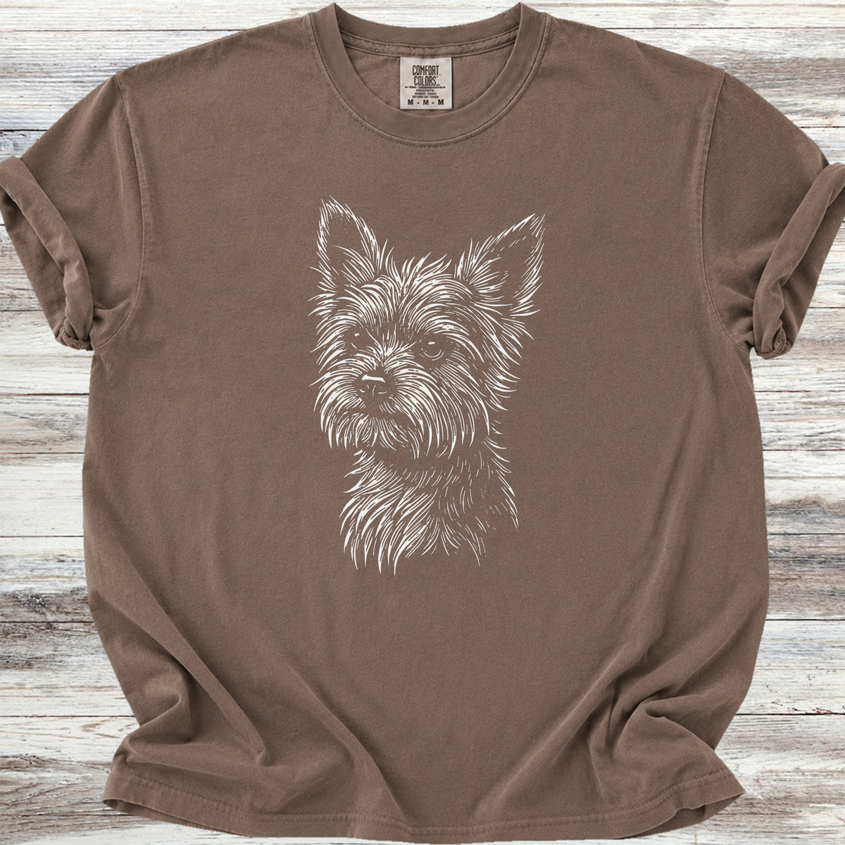 Yorkshire Terrier Sketch - Espresso