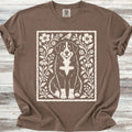 Bernese Mountain Dog Folk Art Floral - Espresso