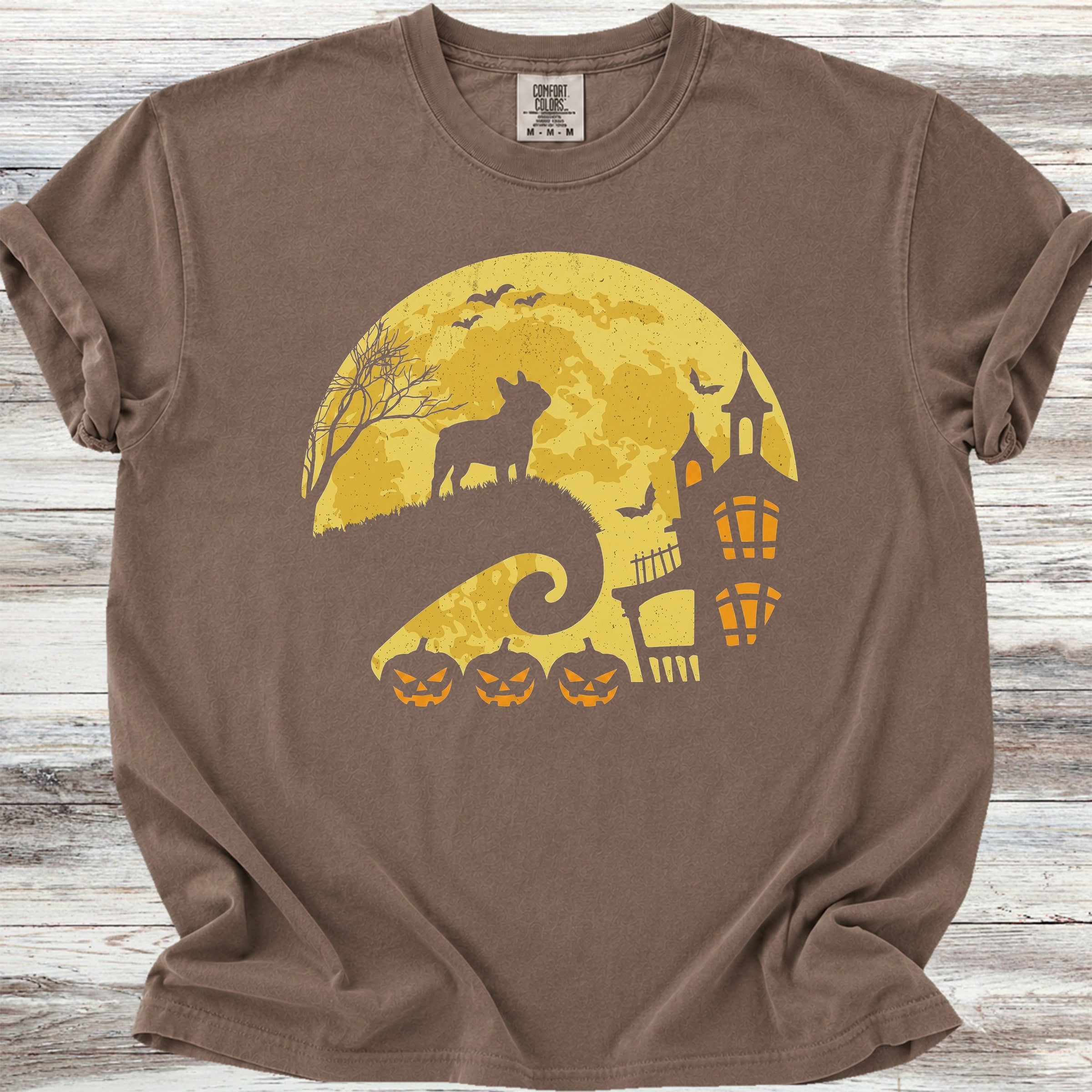 French Bulldog Halloween Moon - Espresso