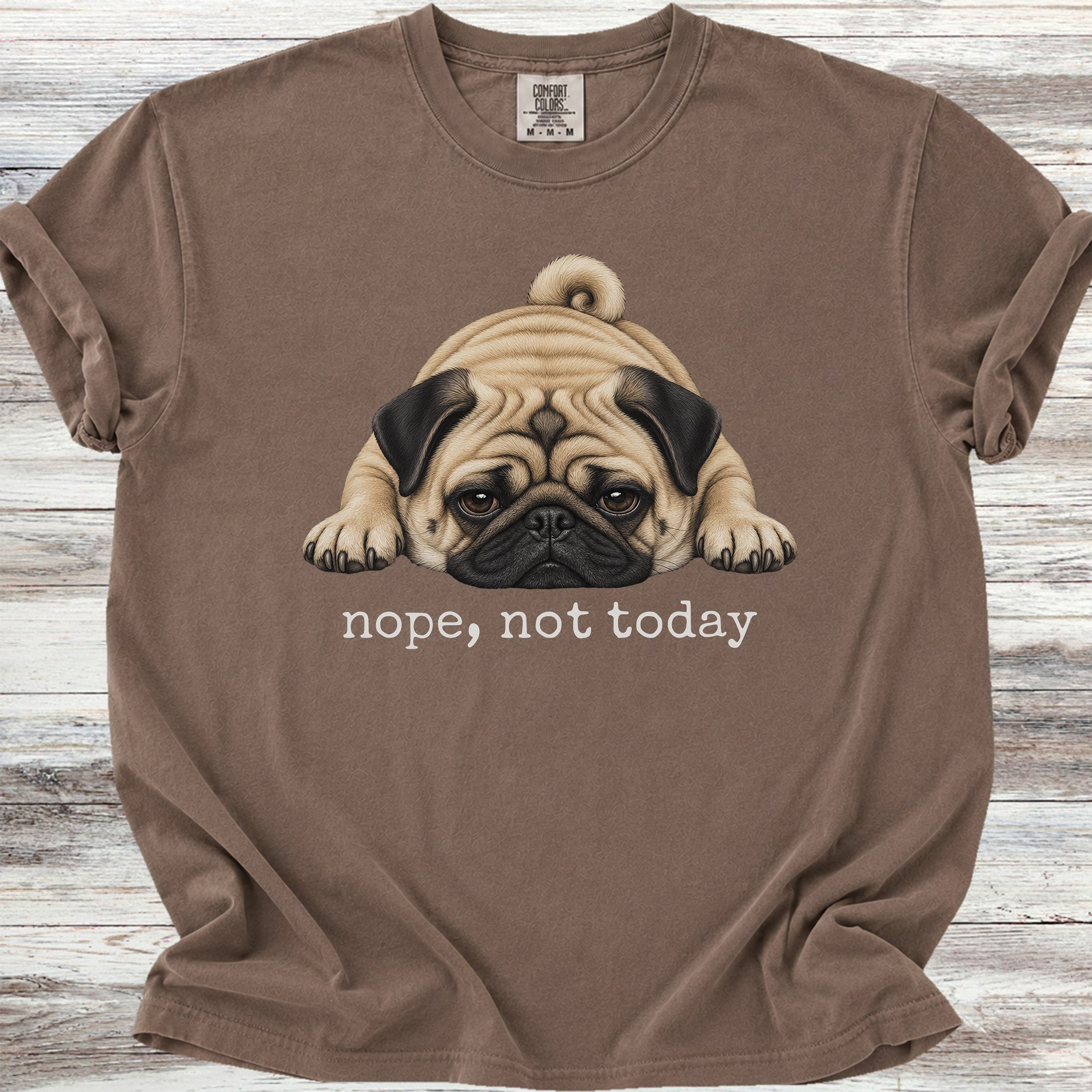 Pug Nope - Espresso