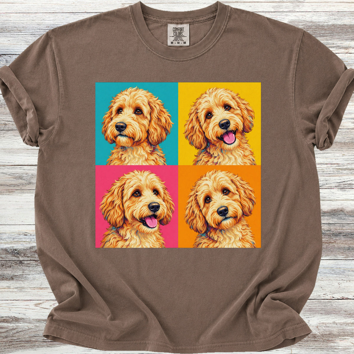 Goldendoodle Pop Art - Espresso