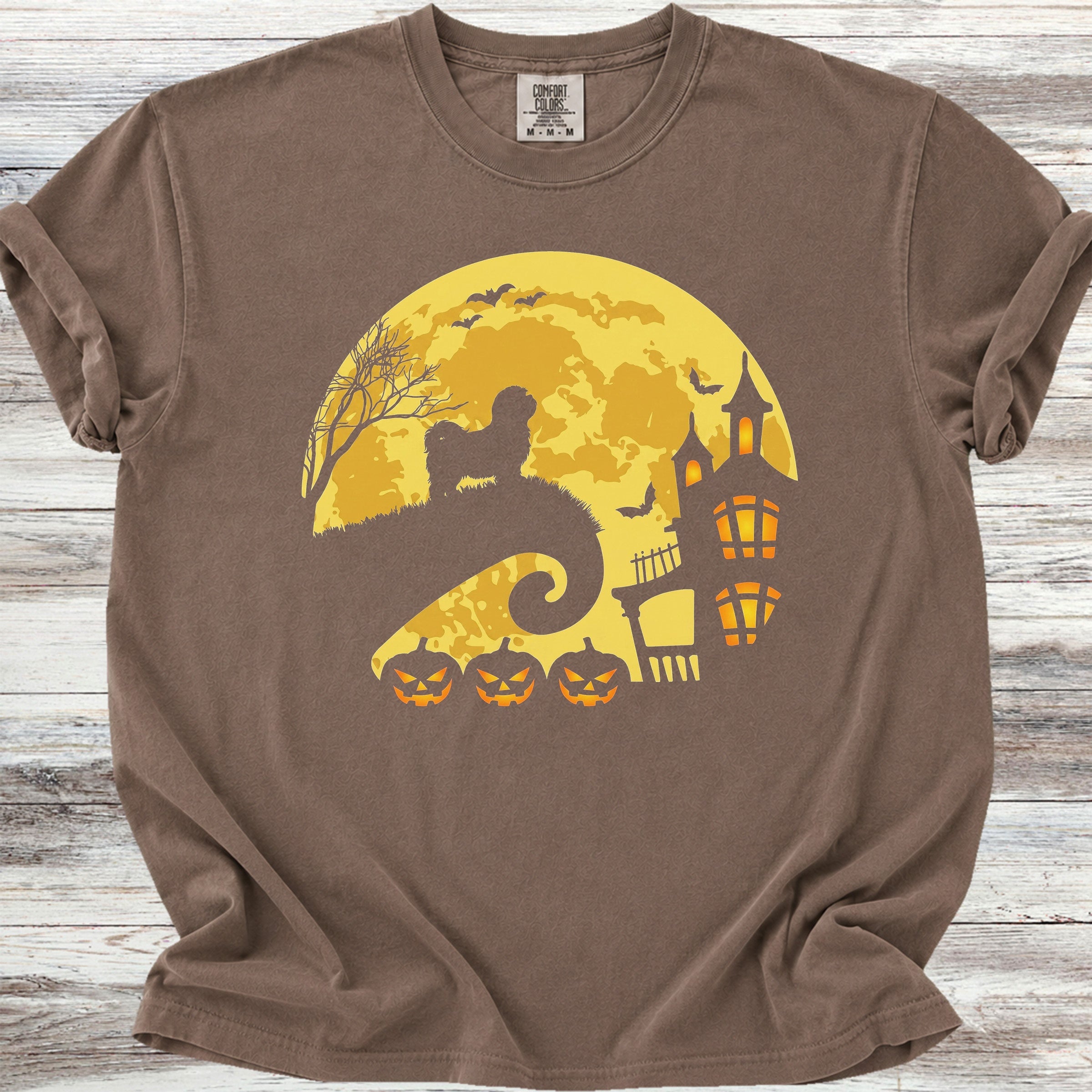 Shih Tzu Halloween Moon - Espresso