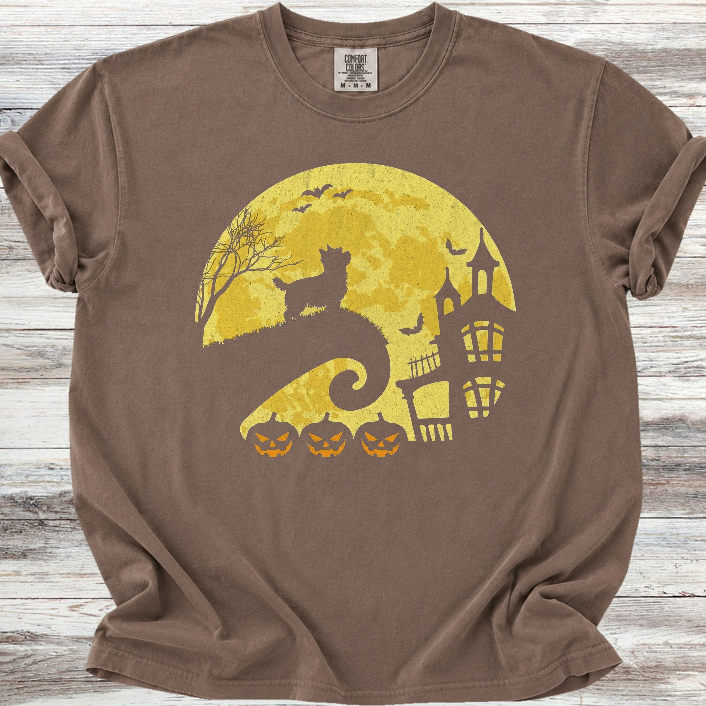 Yorkshire Terrier Halloween Moon - Espresso