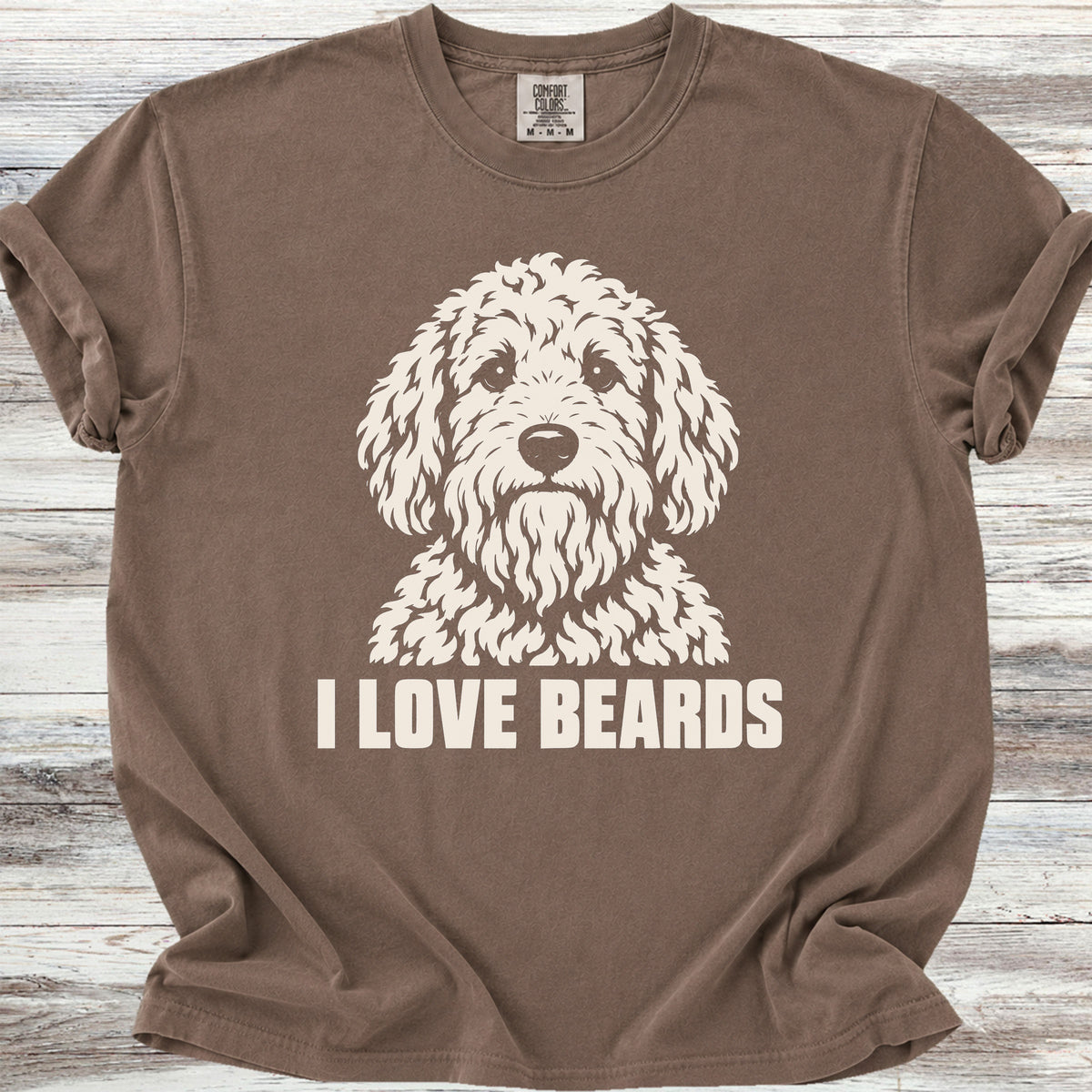 Doodle I Love Beards - Espresso