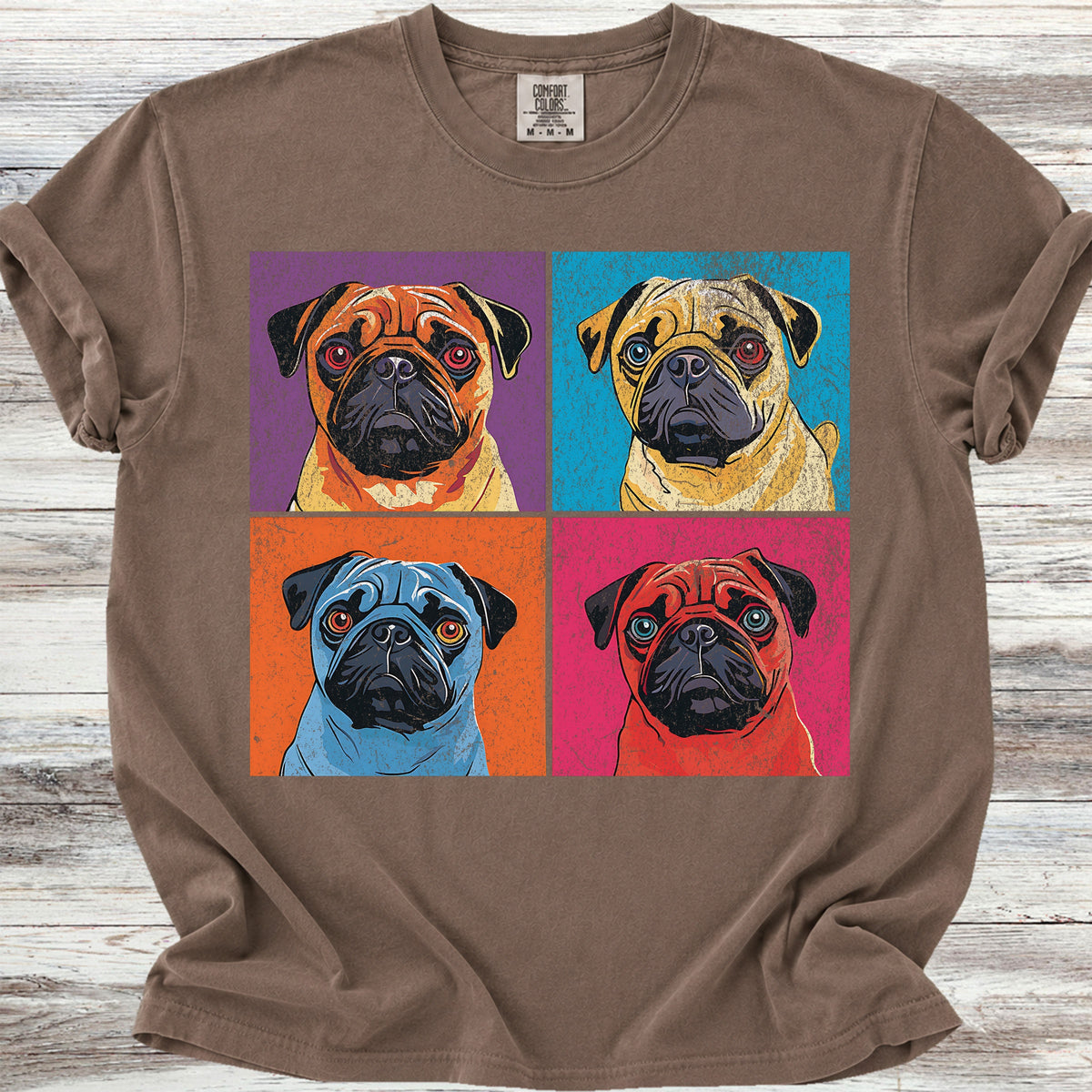 Pug Pop Art - Espresso