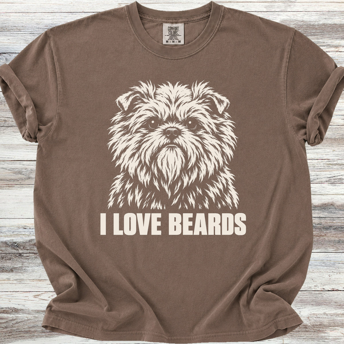 Affenpinscher I Love Beards - Espresso