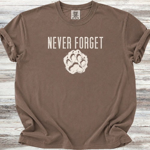 Never Forget Pawprint - Espresso
