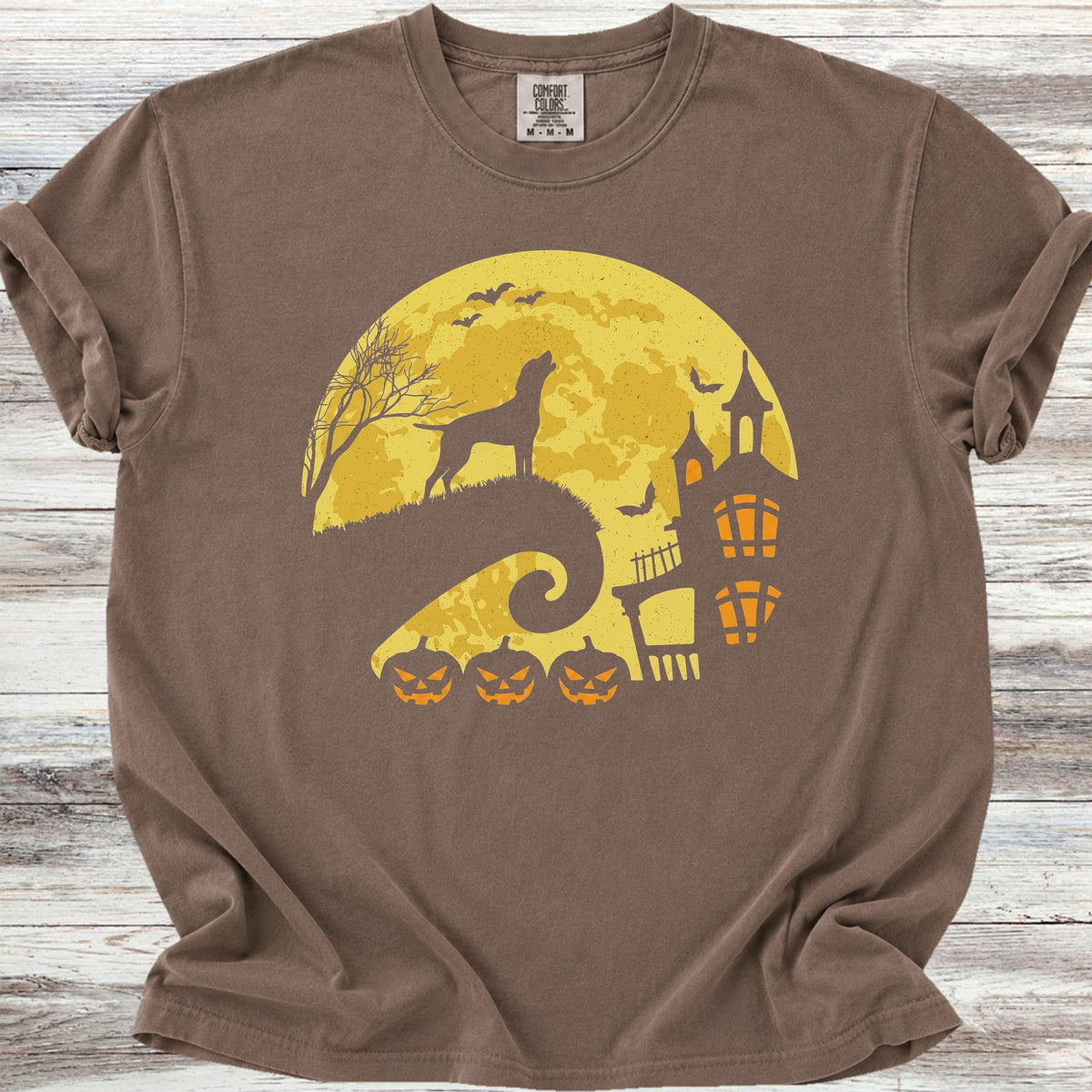 Vizsla Halloween Moon - Espresso