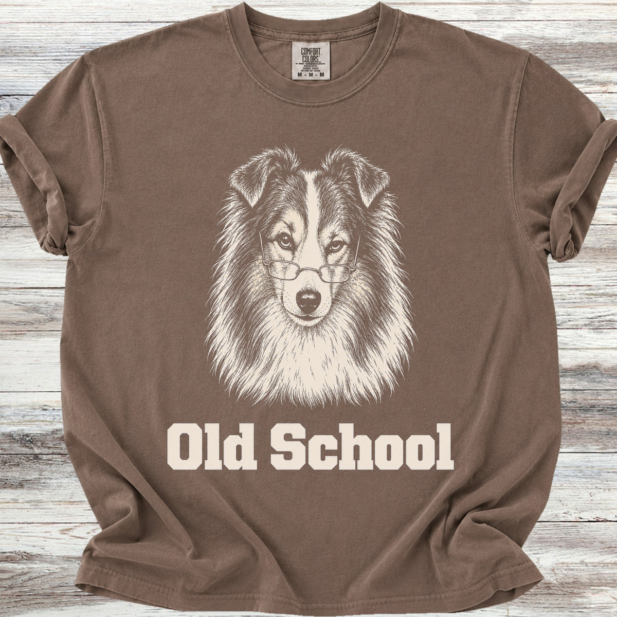 Shetland Sheepdog Old School - Espresso