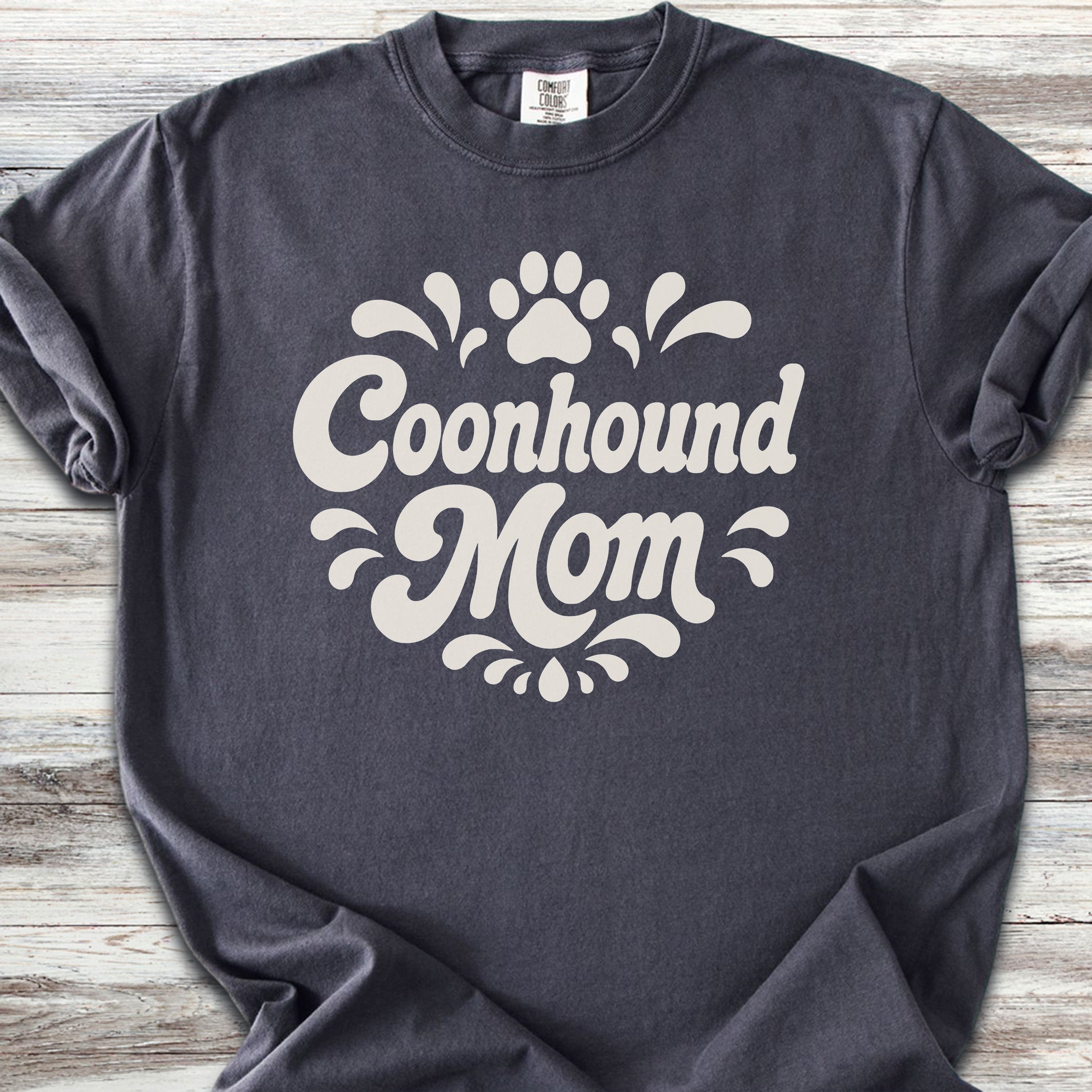 Coonhound Groovy Mom - Graphite