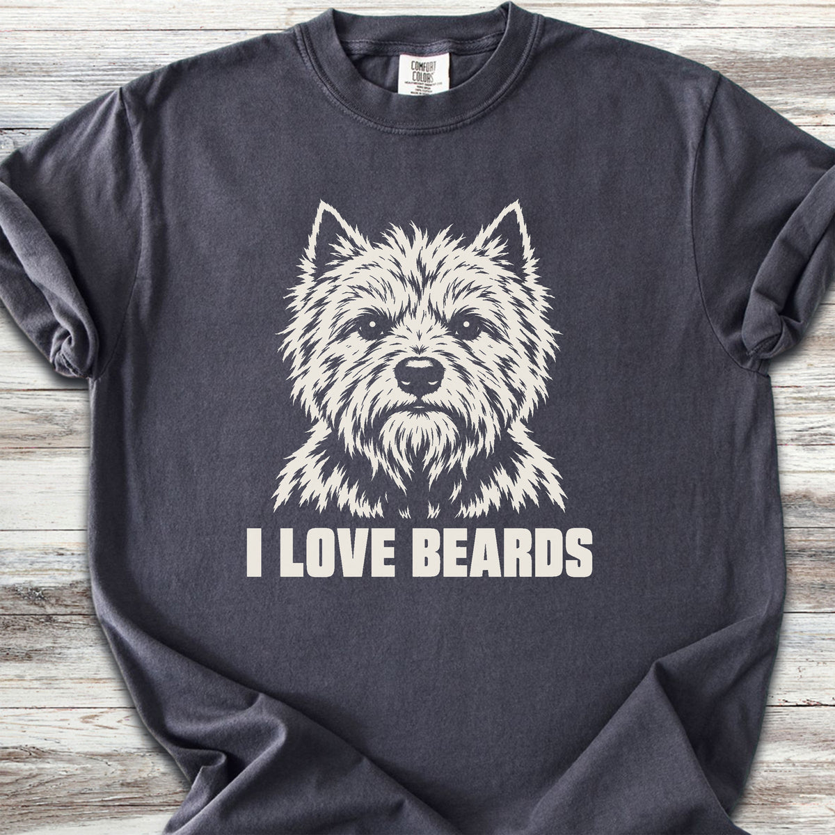 Cairn Terrier I Love Beards - Graphite