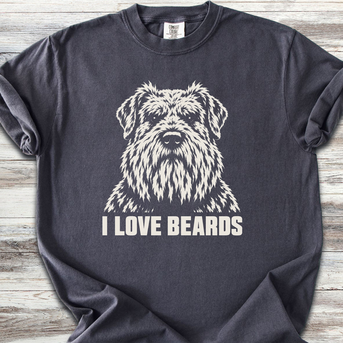 Bouvier I Love Beards - Graphite