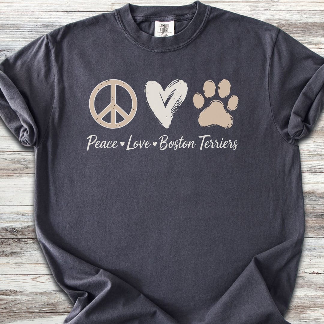 Boston Terrier Peace - Graphite