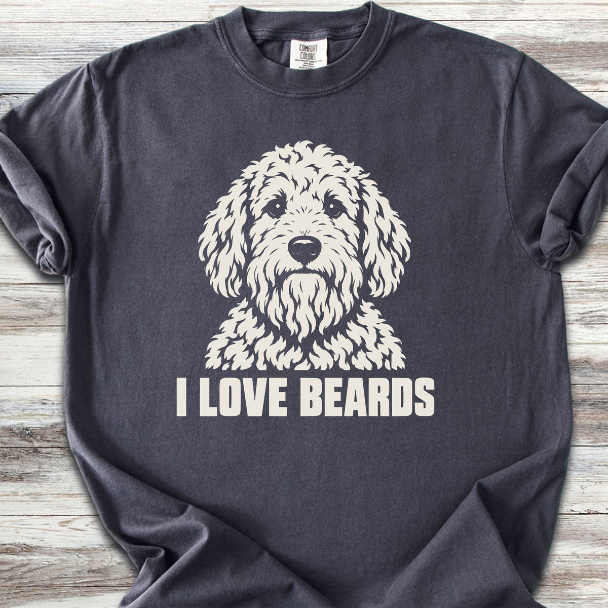 Doodle I Love Beards - Graphite